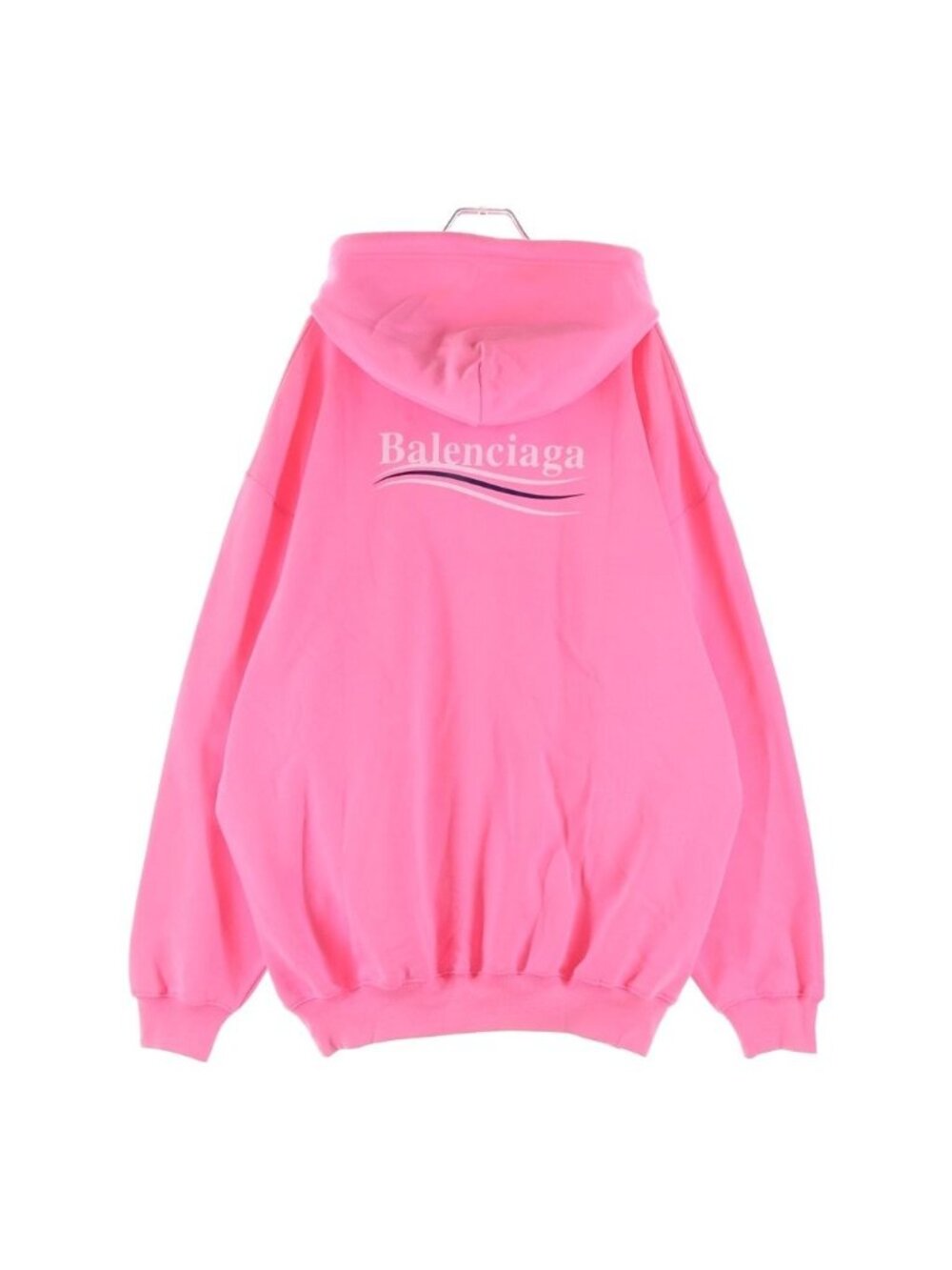 Balenciaga Political Campaign Hoodie Logo Pink
